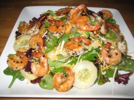 Sauteed Shrimp Salad