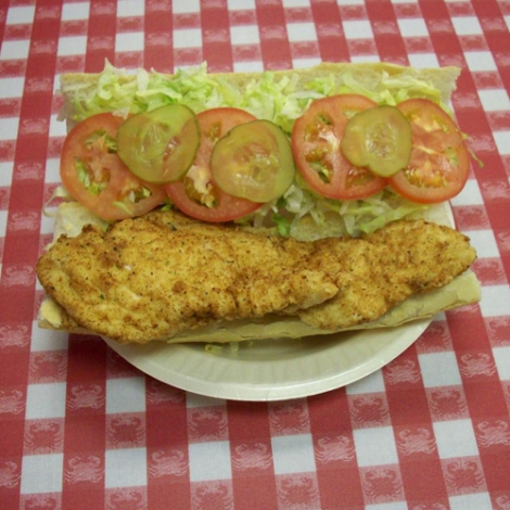 Grilled Chicken Breast Po&#039;boy